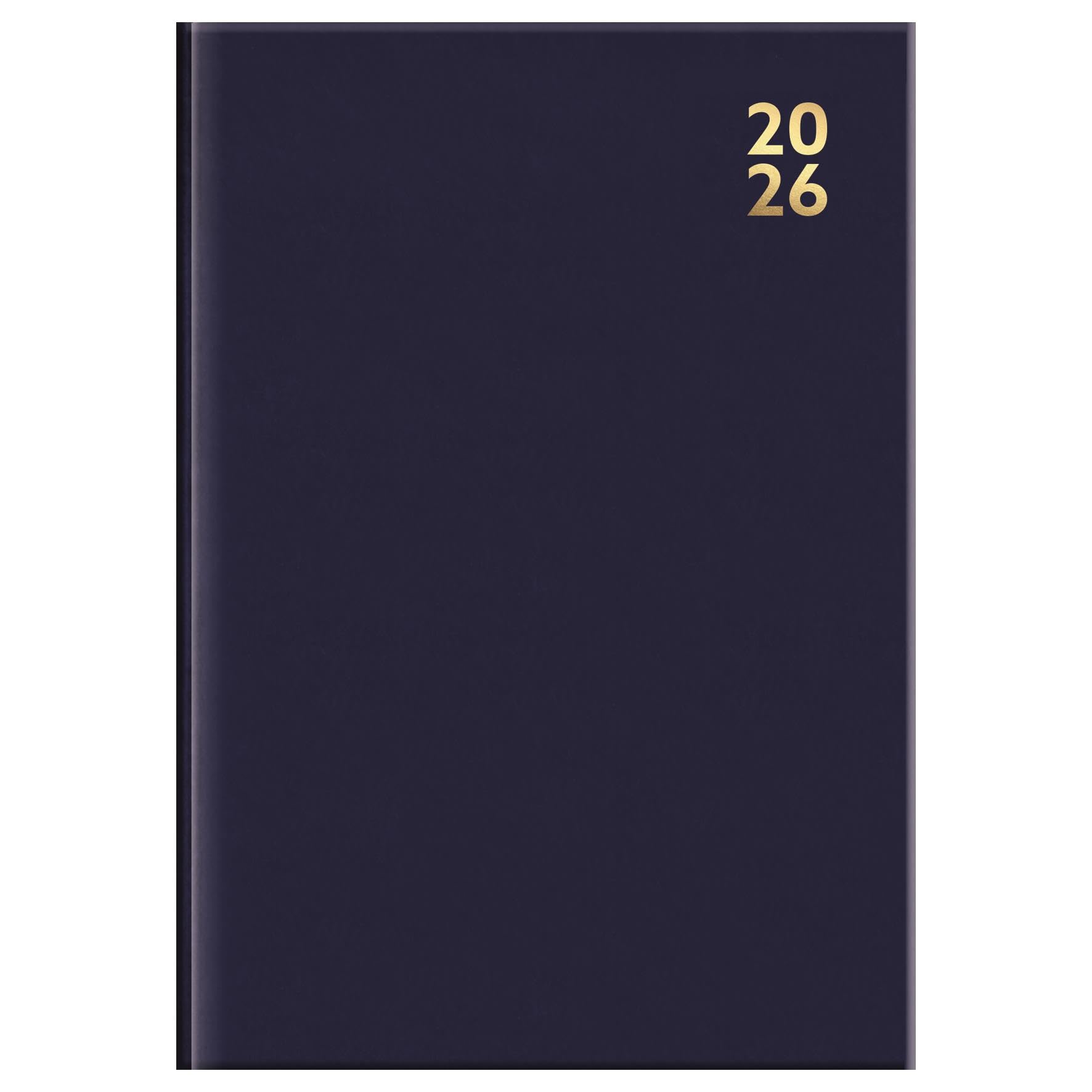 2026 A4 Day to Page Appointment Diary With Half Hour Slot Personal Organiser Planner Hardback Half Page on Saturday & Sunday (Navy Blue)