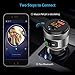 Bluetooth FM Transmitter Car Charger, Acenx Wireless FM Radio Transmitter, Bluetooth Radio Adapter Car Kit with Hands-Free Calling and Dual USB Ports Quick Charger 5V/3.0A