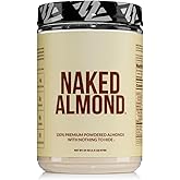 NAKED Almond Protein Powder from US Farms, Only 1 Ingredient, Vegan, Gluten-Free, No Additives, No Salt, No Sugar - 38 Servings - 1.5LB