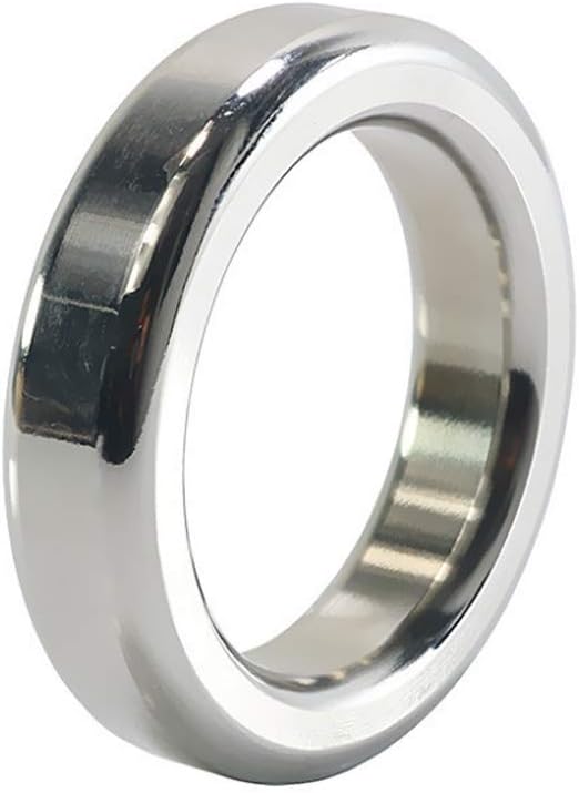 HZS Men's's Daily Training Metal Watertight Wearable Delay Ring Lock Fine Ring Sunglasses T-Shirt (Size : S/37mm)