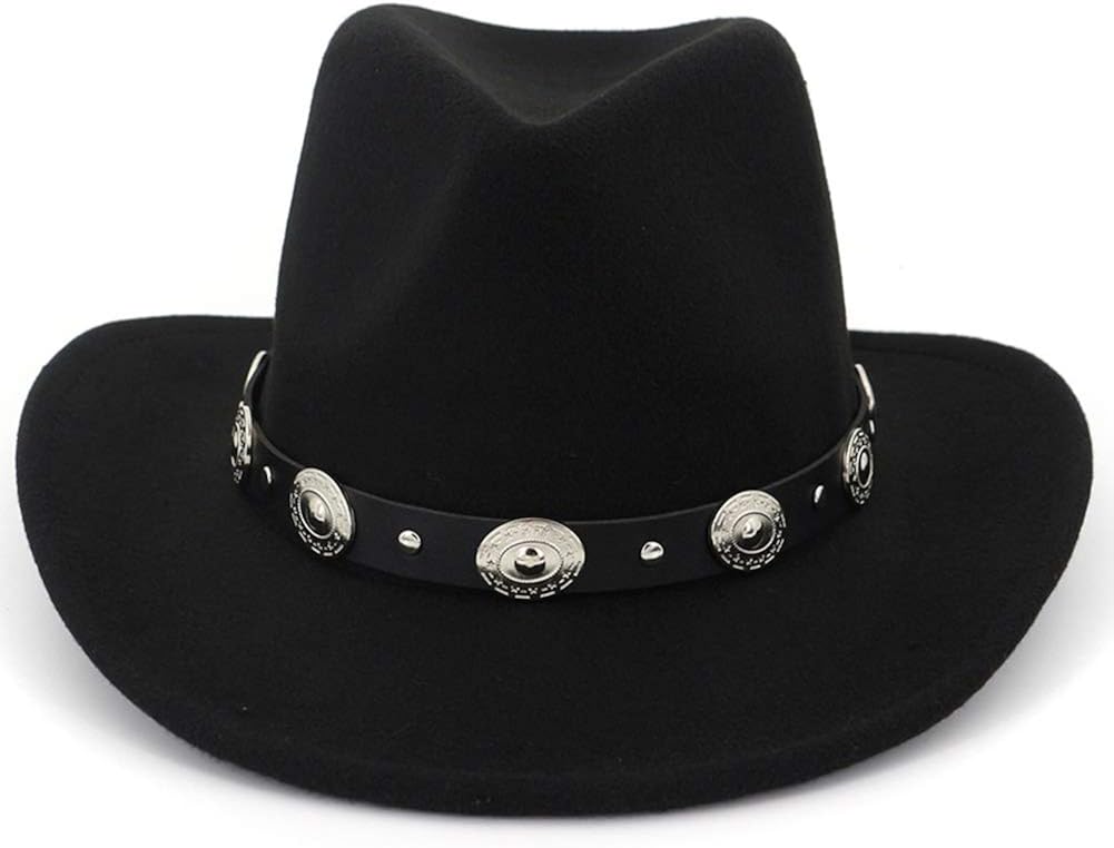 wide flat brim cowboy hat
