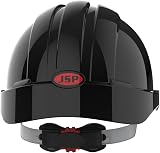 JSP EVO3 Safety Helmet Hard Hat Ventilated Wheel Ratchet EN397 Black view 4