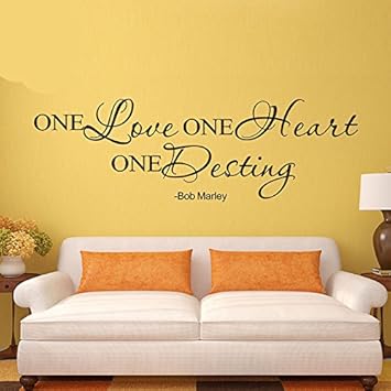 Wandaufkleber Schlafzimmer Wall Sticker Quotes Bob Marley