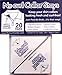 No Curl Collar Polo Shirt Collar Stays 20 Pair Refill Pack: Peel-&-Stick, Temporary