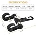 Headrest-Hooks-Car-Organizer-for-Accessories,Car Back Seat Organizer Purse Hook 2 PCS Stainless Steel Purse Hanger Storage for Car, Grocery Bag,Purses, Handbags, Cloth
