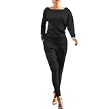 Dreamyth-Winter 2Pcs Women Solid Tracksuit