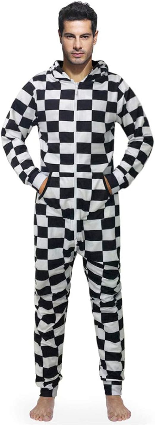 black checkered jumpsuit