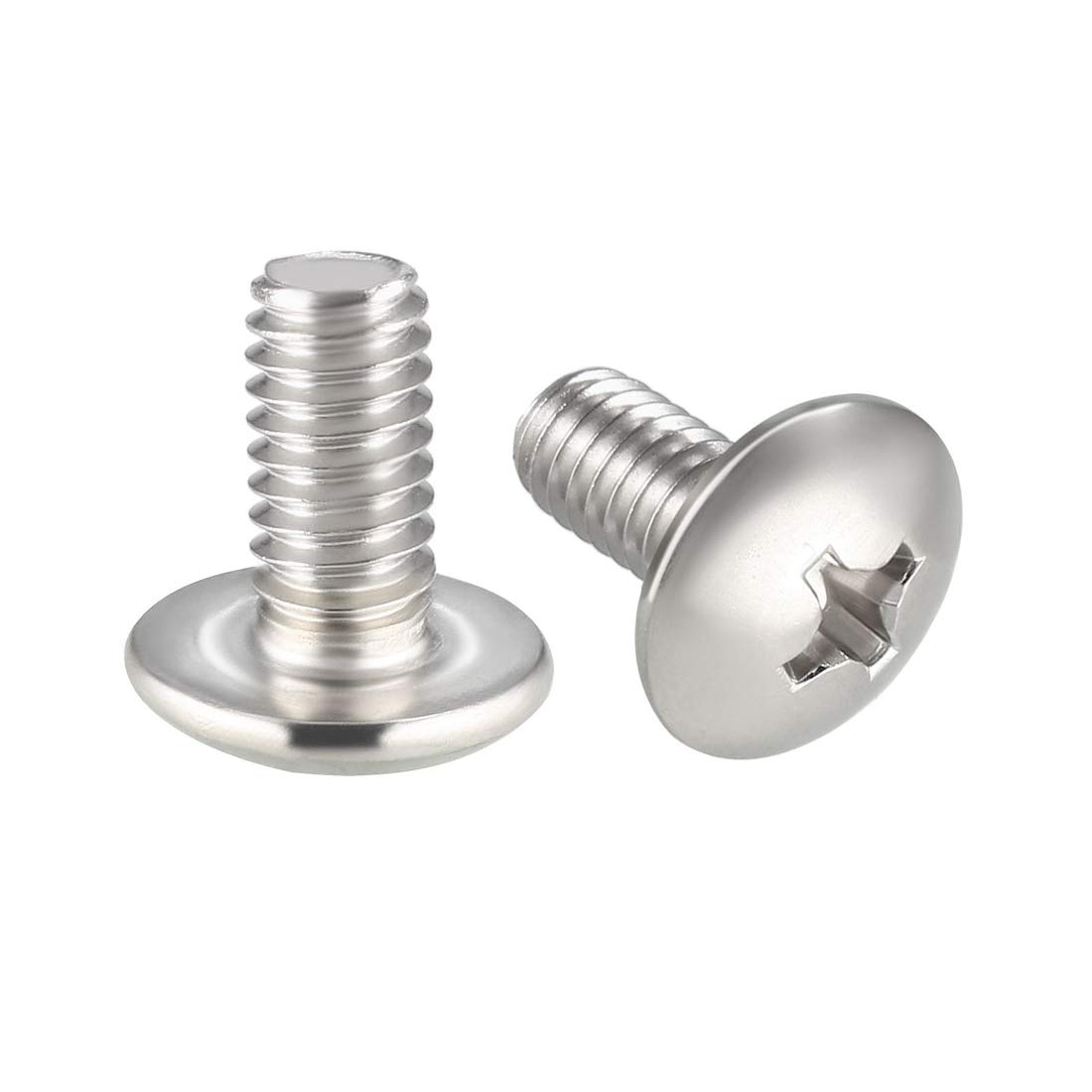 sourcing map Machine Screws, M4x8mm Phillips Screw, 304 Stainless Steel, Fasteners Bolts 20Pcs