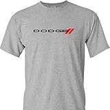 Dodge Logo on a Sport Grey T Shirt,X-Large