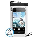 (2Pack) Universal Waterproof Case, Maxboost Cellphone Dry Bag Pouch for iPhone 7 6s 6 Plus, SE 5s 5c 5, Galaxy s8 s7 s6 edge, Note 5 4, LG G6 G5,HTC 10,Sony Nokia up to 6.0” diagonal