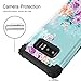 PIXIU Galaxy Note 8 case, Soft Silicone Hard Shell Solid PC Back,Shock Absorption Anti Scratch Hybrid Dual Layer Phone case for Samsung Galaxy Note 8 Peony