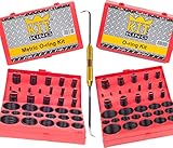 826PCS Oring Assortment Kit Metric and Inch and Seal Pick Tool, 826 Orings in 64 Universal Sizes, Buna NBR Rubber 70A Durometer, SAE, MM, Automotive Car Vehicle Plumbing Gasket Air