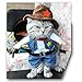 NACOCO Cowboy Dog Costume with Hat - Blue Cat & Small Dog (Medium)