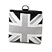 iJDMTOY Black/Grey Union Jack UK Flag Style Air Vent Hanging Organizer Pocket Compatible with Smartphone, Drinks, Sunglasses, etc