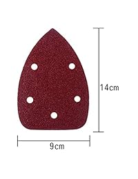 AUSTOR- 50 piezas de papel de lija con detalles tipo ratón para lijadora con gancho y bucle, surtido de granos 40 60 80 100 120 180 240 320 400 800