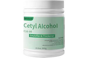 FSBBTAIBANLE 10.6 oz Cetyl Alcohol for Homemade Cosmetics,DIY Soaps, Lotions, Conditioners,Thickening Agent, Emulsifier, Viscosity Regulator, Cetyl Alcohol Granules