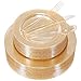IOOOOO 180pcs Gold Plastic Plates with Gold Glitter Silverware, Disposable Dinnerware Set Includes: 36 Dinner Plates 10.25