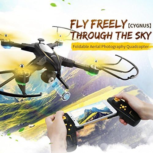 Nicerokaka Foldable JJRC H39 RC WiFi HD FPV Camera 2.4GH 4CH 6-Axis VS H37 Drone Quadcopter Black