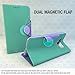 Galaxy S6 Case - Cellto Premium Wallet with HD Screen Protector [Dual Magnetic Flap] Diary Cover/w ID Pocket Top Quality & Stand in Multiple Angles + Life Time Warranty - Mint/Lavender
