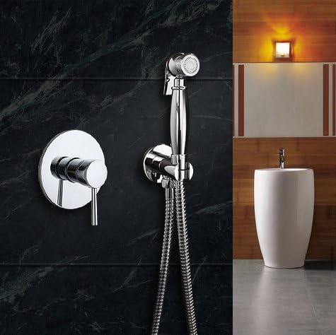 Toilet spray gun Kit hot and cold faucet concealed installation in-wall flush nozzle,Section