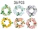 36PCS Luau Hawaiian Headband Party Supplies Decorations - Floral lei Headpieces Tiki Tropical Favors