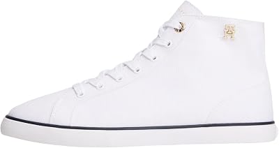 Haut Taille mi-Haute Th Chic Low Profile Mid Cut FW0FW09356 pour Femme, Blanc (Blanc), 38