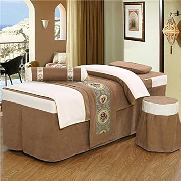 Amazon Com Luxury Massage Table Sheet Set 4 Pieces Brown 74 L