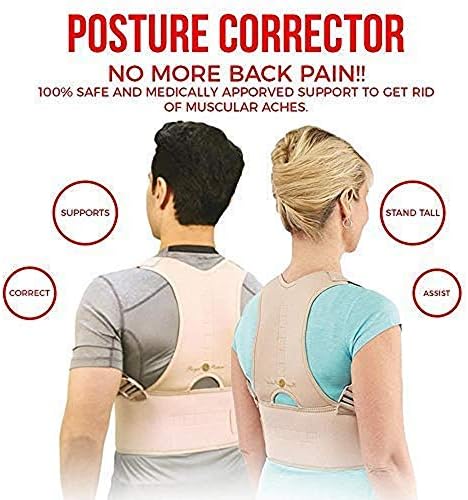 TRENDBUY Posture Back Support Brace For Back Pain Relief Back Brace Posture Corrector Therapy Shoulder Support Belt for Lower and Upper Back Pain Relief For Men and Women (M)