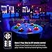 Black Light, OPPSK 27W Dimmable 9LED UV Bar by RF Remote Control for Birthday Glow in The Dark Party Supplies