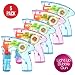 Prextex Pack of 5 Wind up Bubble Gun Shooter LED Light up Bubble Blower Indoor and Outdoor Toys for Puppy's Kid's Boys and Girls no Batteries Needed primary