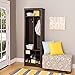Prepac Space-Saving Entryway Organizer with Shoe Storage, Espresso