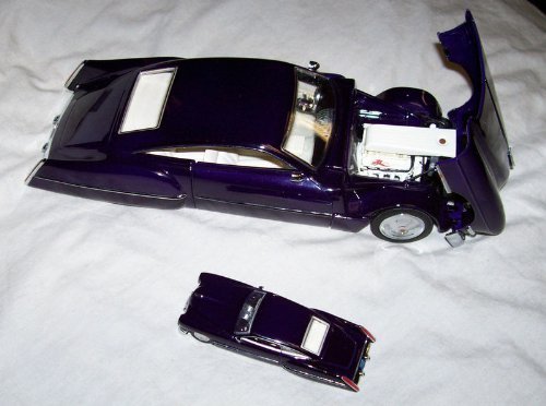 1998 Hot Wheels Legends Set of 2 Cars 1:24 & 1:64 Boyd Coddington ZZ Top Cadzilla Hot Rod Dark Purple