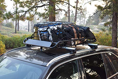 Rocket Straps Bungee Cord Cargo Net | 22"x38" Roof Rack Net | Trunk Organizer Net Mesh is Heavy Duty 5mm Thick 2"x2" | No Gaps Securing Cargo Nets to Rooftop Carrier, Roof Rack, Cargo Hitch, SUV - Thumbnail 5