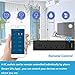 Smart Power Strip Alexa, TESSAN WiFi Multi Outlets with 3 USB Ports & 4 Remote Controlled AC Plugs, Overload Switch Charging Station with 6FT Extension Cord, Work with Echo/Google Home/IFTTT - Black