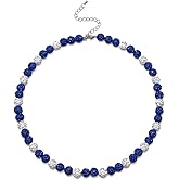 Baseball Necklace - Glitter Bling Clay Beaded Ice Collection Necklace for Men Boys Cool Gifts for Baseball Players Lovers