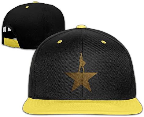 Sunny Fish6hh Unisex Adjustable Hamilton HipHop Baseball Caps Hat For Kids Teenager Yellow