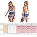 Moxeay Sexy Bohemian Printed Deep V-Neck Backless Romper (S/4)