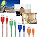Short Micro USB Cable, OKRAY 1ft Nylon Braided 2.0 Sync Charging Cord USB Charger Compatible for Android, Samsung S7, Nexus, LG, HTC, Sony, Charging Station (5 Pack, Red Green Blue Orange Yellow)
