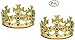 Unique Gold Plastic Jeweled King Crown (2)