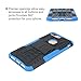 iPhone 7 Plus Case Moonmini Shockproof Hybrid Heavy Duty Dual Layer Rugged Armor Case Kickstand Cover Defender for iPhone 7 Plus 5.5 Inch - Blue
