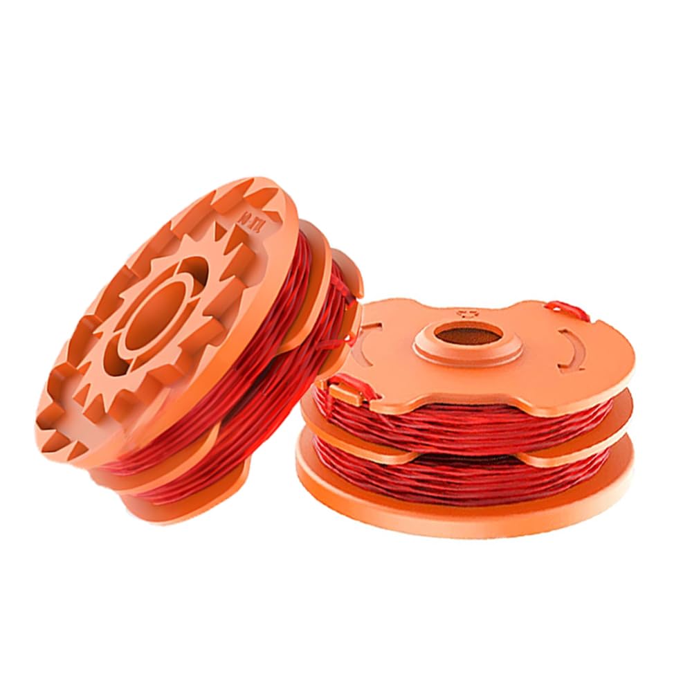 Dcszgzw Trimmer Line Spools,2 PCS WX100 Strimmer Spool Compatible with Worx McGregor Trimmer Replace GT25 GGT350A1 MET6032 MET4530 MET3525
