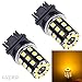 LUYED 2 X 800 Lumens Super Bright 2835 33-EX Chipsets 3056 3156 3057 3157 33-SMD LED Bulbs Used for for Turn Signal,Amber