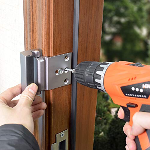 Door Reinforcement Lock ,3" Security Door Lock for Kids,Home Child Proof Door locks Withstand 800 lbs for Inward Swinging Door ,Easy to Install.