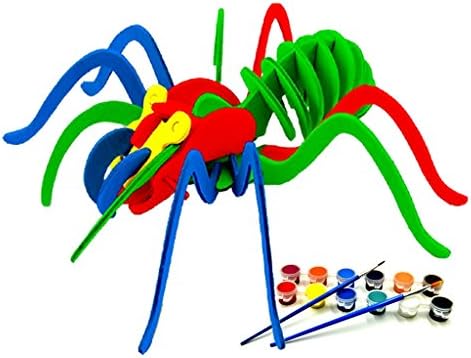 Christmas'gift,SPIDER 3D Jigsaw Puzzle for Kids, Adult Puzzles, DIY Model Kids Paint Toy, Children’s Gift, Brain Teaser, Wooden Puzzle.