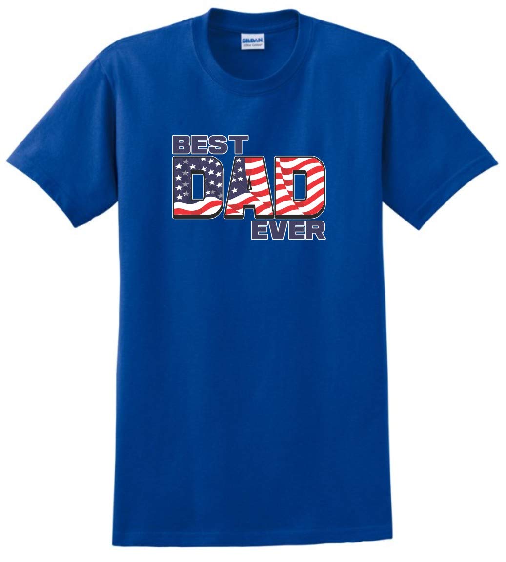  Best Dad Ever American Flag Apparel T Shirt