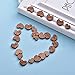 400 Pieces Wooden Love Hearts Natural Ornaments Crafts Decor Rustic Wooden Pattern Love Heart Wedding Table Decoration Crafts (Color 1)