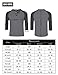Yong Horse Men Crew Neck 3/4 Sleeve Raglan Baseball Jersey Henley T Shirt (L, Grey)