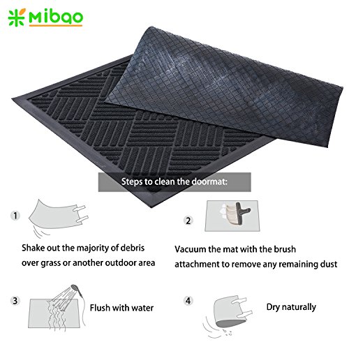 image for Mibao Outside Entrance Mat Super Durable Doormat Shoes Scraper for Fro