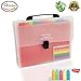 Accordion Folder File Organizer 13 Pockets Expanding A4/Size Letter Paper Multi-Colour Large Capacity Portable Box Document Stand Bag -Bonus Labels for Office, Business, Study …