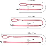 igadgitz home Padded Handle Dog Lead Leash Pink 100cm 1m 3ft 4in view 2